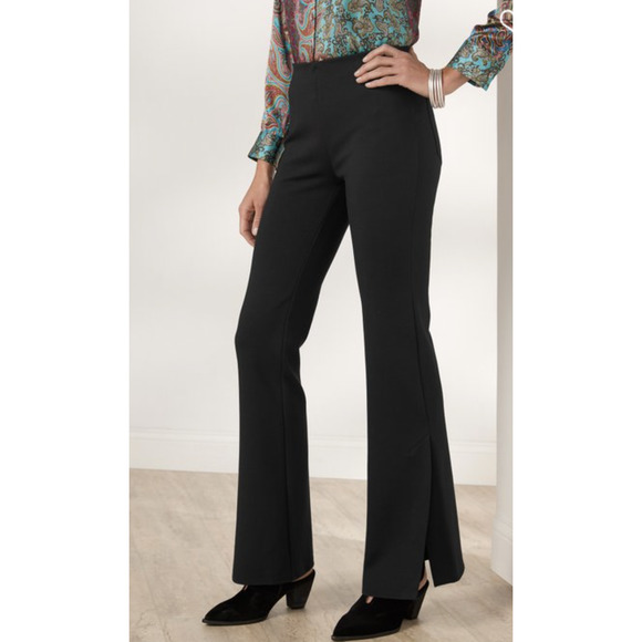 Soft Surroundings Pants - Soft Surroundings Perfect Ponte Flared Pants
